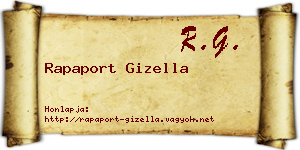 Rapaport Gizella névjegykártya